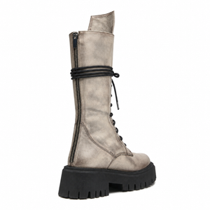 Bolivia MOON GRAY, vista posteriore con zip #boots #moongray