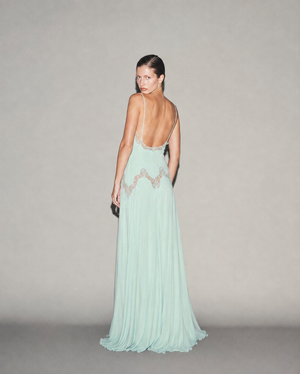 Selene Dress Baby Blue, vista posteriore #BabyBlue