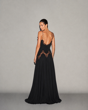 Selene Dress Black Onyx, vista posteriore #BlackOnyx