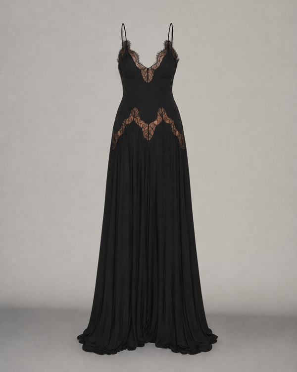 Selene Dress Black Onyx, still life #BlackOnyx