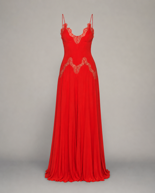 Selene Dress Cherry Red, still life #CherryRed